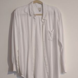 Men's White Button-Up Shirt